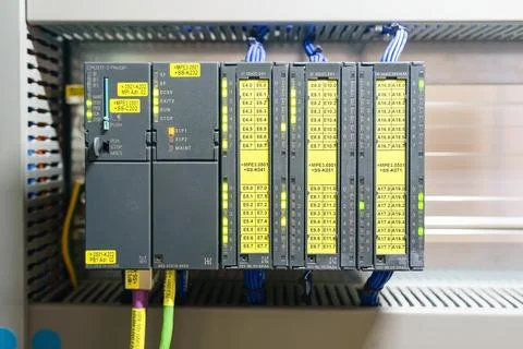Programmable Logic Controller( PLC ) comprised of analog digital input and .. Stock-Fotos