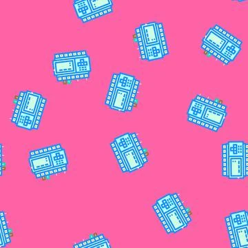 Programmable logic controller plc vector seamless pattern Stockillustratie