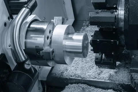 Programmable modern cnc digital  digital program machineManufacturing profess Foto stock