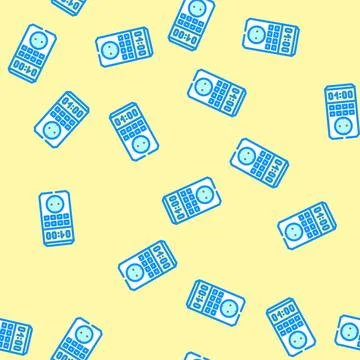 Programmable timer energy conservation vector seamless pattern Stockillustratie