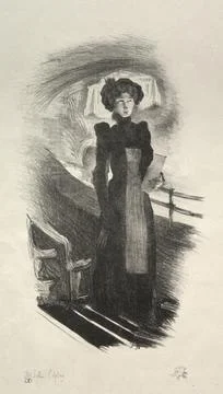 The Programme Seller, 1909. John Copley (British, 1875-1950). Lithograph; Иллюстрация