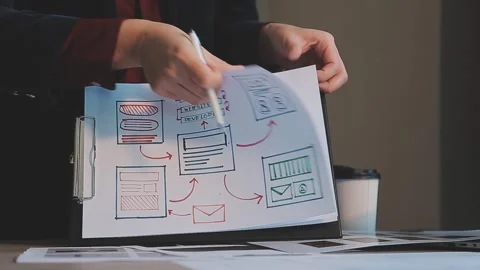 Programmer and Developer coding software application. Stock Footage 258671578