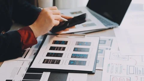 Programmer and Developer coding software application. Stock Footage 258823350