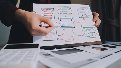 Programmer and Developer coding software application. Stock Footage 258826183