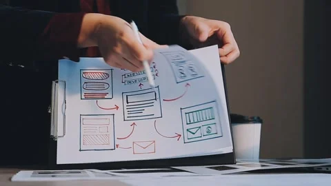 Programmer and Developer coding software application. Stock Footage 258826193