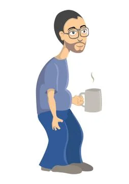 Programmer on break Stock Illustration