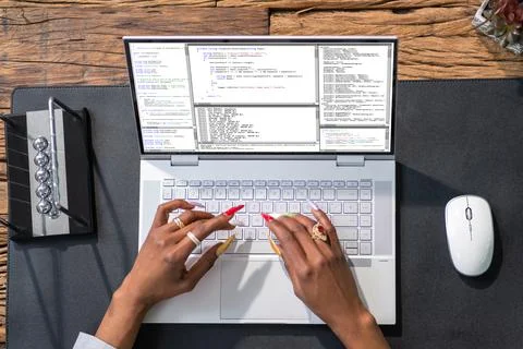 Programmer Coding Classes. Web Developer Coder Stock Photos