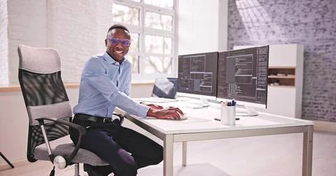 Programmer Coding Classes. Web Developer Coder Stockfoto's