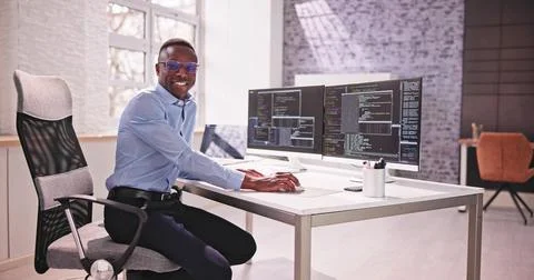 Programmer Coding Classes. Web Developer Coder Stockfoto's