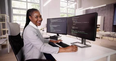 Programmer Coding Classes. Web Developer Coder 스톡 사진