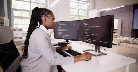 Programmer Coding Classes. Web Developer Coder Foto stock