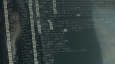 Programmer Coding on Computer Inside Server Room Vídeo Stock 330103120