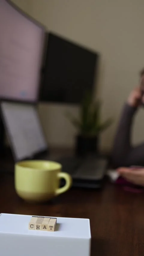 Programmer coding at home workstation Stock-Footage 337336789