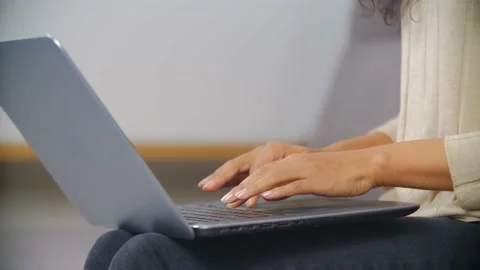 Programmer coding on notebook computer. IT specialist writing code on laptop Stock Footage 172191304