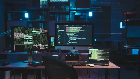 The programmer comes to work Video stock 176399770