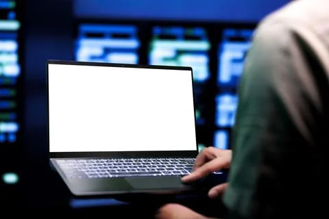 Programmer conducting server auditing Stock Photos