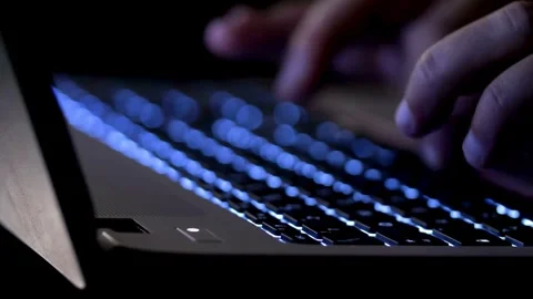 Programmer creating site or app. Working on tablet computer, testing virus Stock-Footage 334585860
