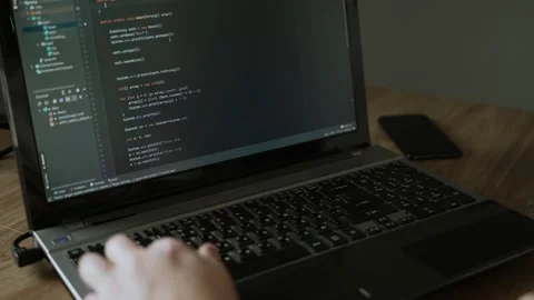The programmer delete wrong code and fix program. Testing program concept Stock Footage 149834821