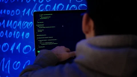 Programmer Developer hacking or writes the source code of the software. Stock Footage 106370468