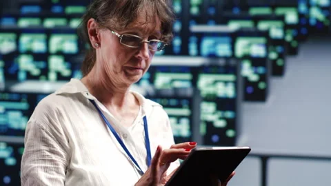 Programmer doing regular server upgrades Stock-Footage 249969216