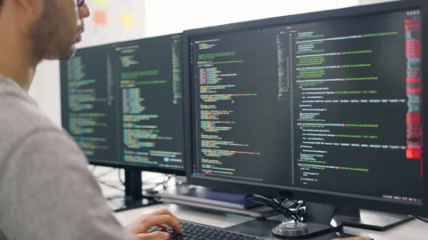 Programmer Engaged in Advanced Software Development. Stock-Footage 273192491