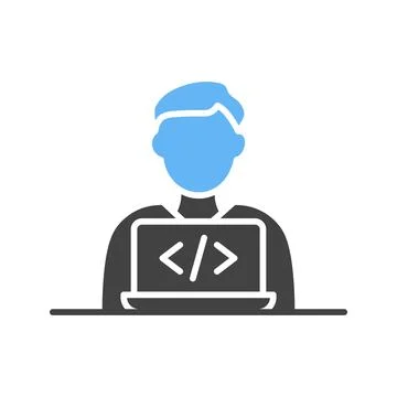 Programmer icon vector image. Illustrazione stock