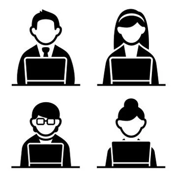 Programmer icons set Stock-Illustration