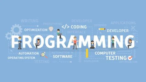 Programmer illustration concept. Stockillustratie