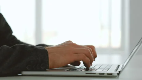 Programmer it developer technology man hand laptop Stock Footage 108095189