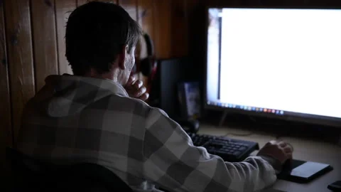 Programmer IT engineer working on project typing data codes Stock Footage 154418640