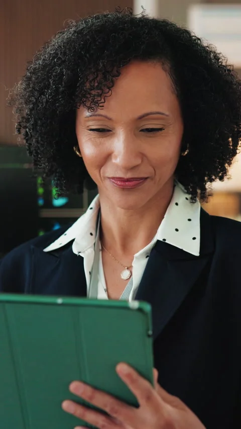Programmer, laughing and woman with tablet in office, problem solving or Stock Footage 342240174