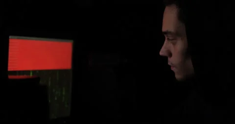 The programmer leaves the workplace Stock Footage 142731229