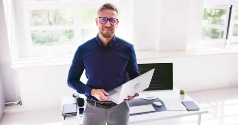 Programmer Man Coding On Computer Stock Footage 241956249