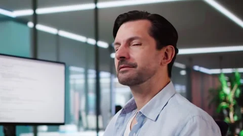 Programmer Man Coding On Computer Screen Stock Footage 288570829