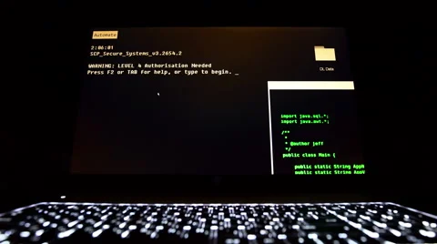 Programmer occupation - writing programming code on laptop Stock Footage 60038747