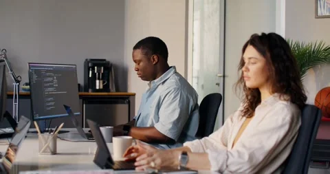 Programmer in the office Stock-Footage 310392633