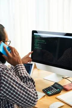 Programmer in office Stock Photos