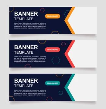 Programmer online course web banner design template Stock-Illustration
