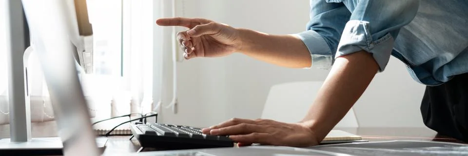 Programmer or software developer Typing New Lines of Code, coding technologie Stock Photos