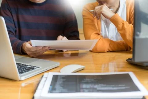 Programmer programming and coding  software designer working on project in IT Stock-Fotos