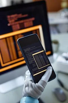 Programmer Testing Code of New App Stock Photos