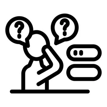 Programmer thinking about solution finding bug fixing code error Stock Illustration