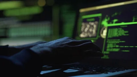 Programmer trying to protect national security site, changing codes in database Stock Footage 84109113