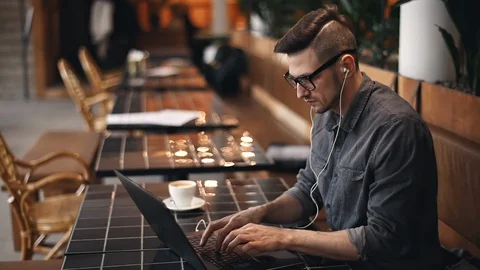 Programmer Typing on the Laptop 库存影片 103741296