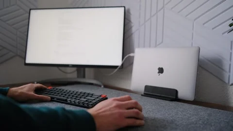 Programmer uses chat GPT Stock Footage 278813041