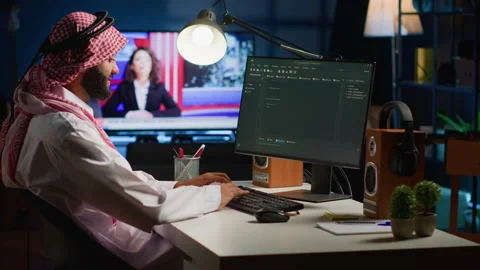 Programmer using Java programming Stock Footage 255570523