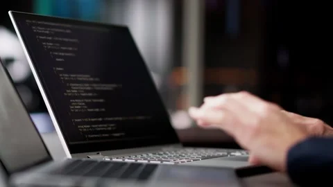 Programmer Woman Coding On Computer Stock Footage 264930115