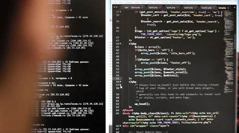 Programmer at work Vídeo Stock 64825828