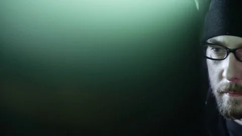 Programmer Working on Computer Stock Footage 76309743