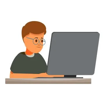 Programmer working on desktop computer, developing software application 库存插图